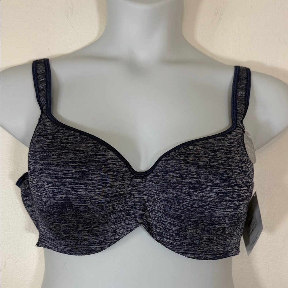 Avenue Navy Heathered Underwire Perfect Balconette Bra 42B SKU1359